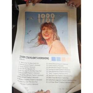 Taylor Swift 1989 (Taylor's Version) Album Cover Art‎ Poster Tracklist